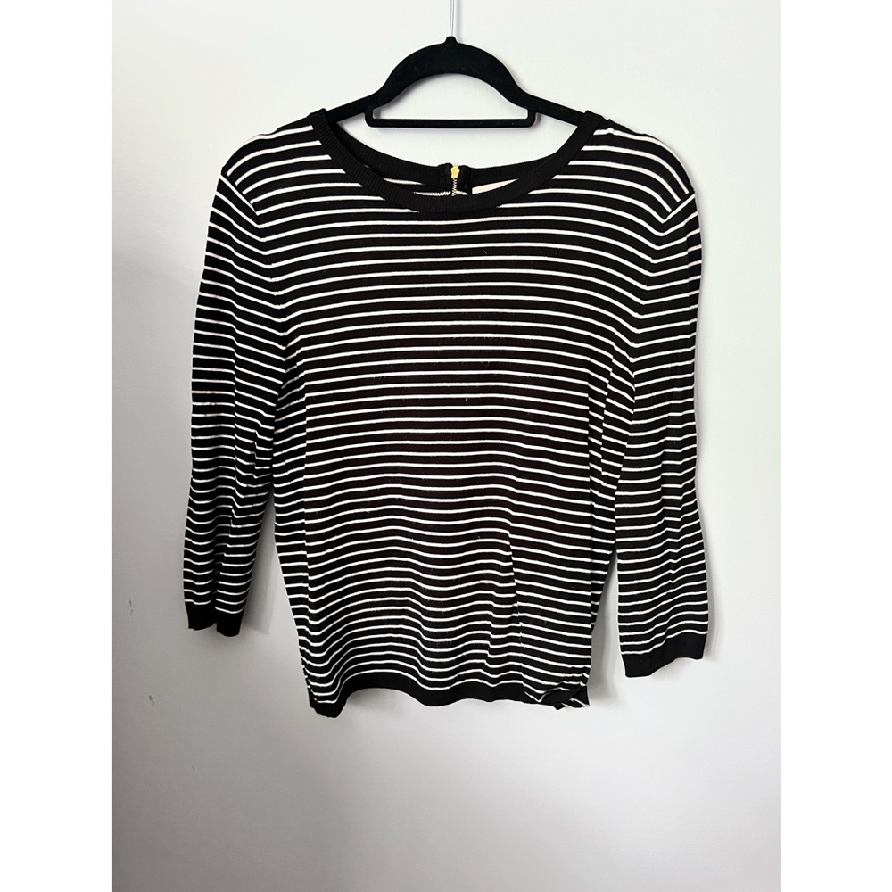 Philosophy Sweater with Half Zip Detail in Back